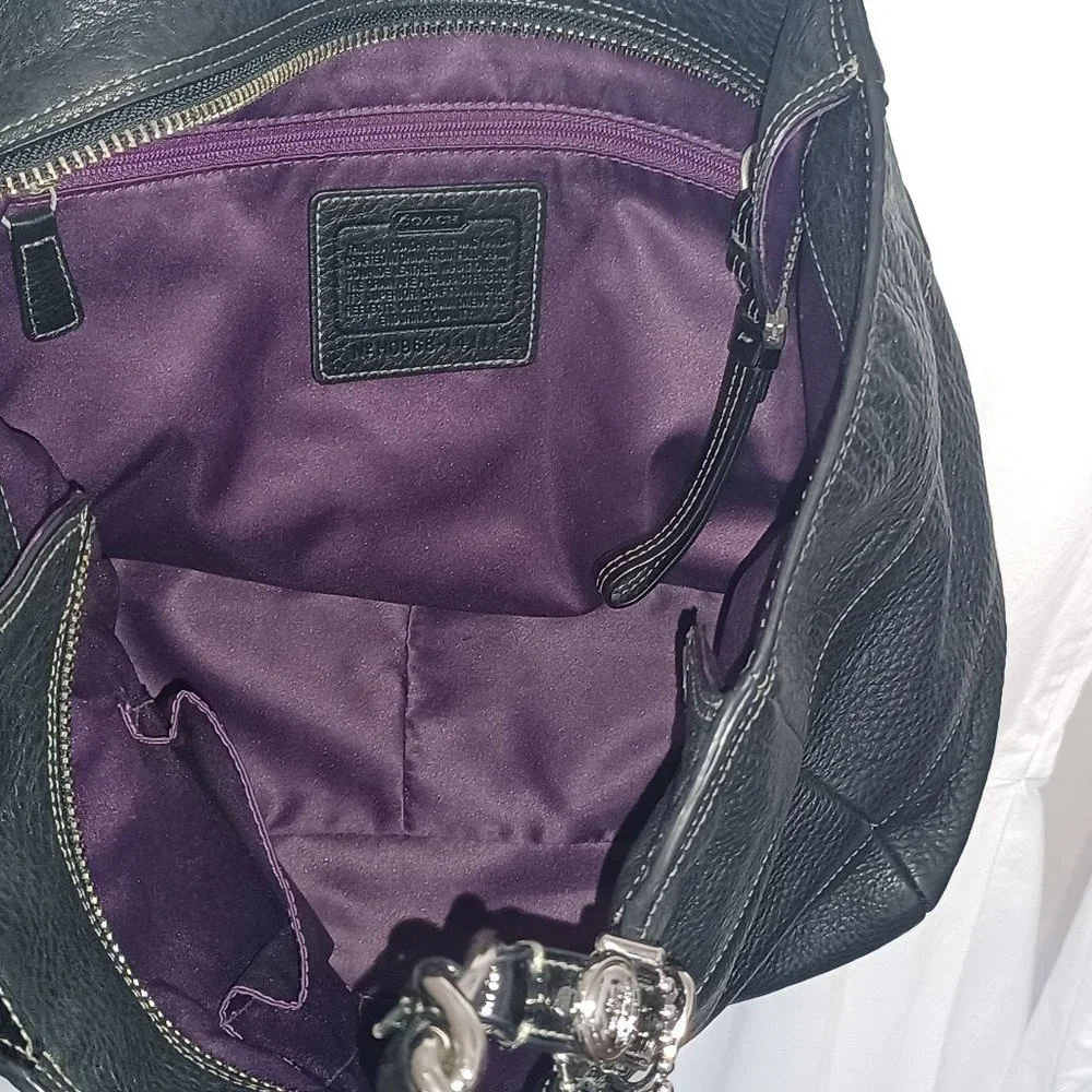 Coach Black Leather Y2K Bag